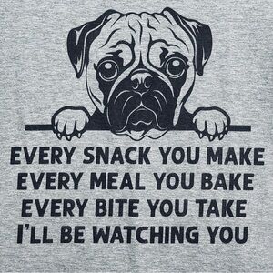 Women's Port & Company Dog Watching You Graphic Tshirt, XL